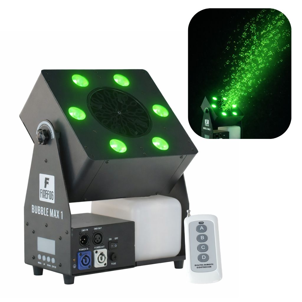 Firefog Bubble Max 1 machine à bulles avec LED, DMX et télécommande