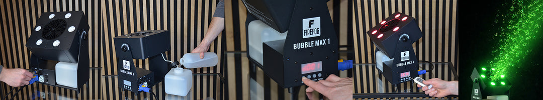 Firefog Bubble Max 1 machine à bulles avec LED, DMX et télécommande