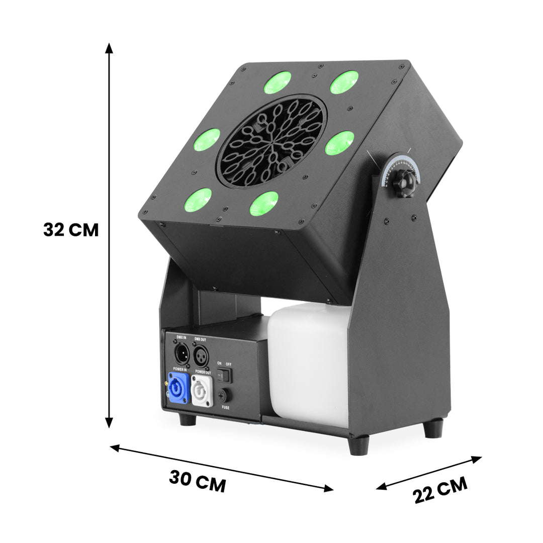 Firefog Bubble Max 1 machine à bulles avec LED, DMX et télécommande