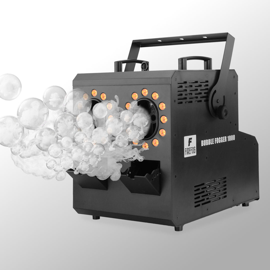Firefog BUBBLE FOGGER 1000 machine à brouillard et à bulles avec LED RGBW