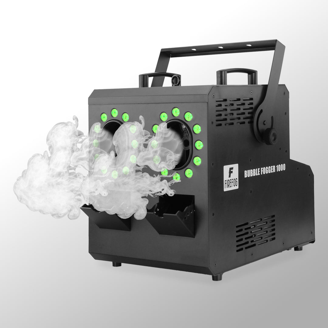 Firefog BUBBLE FOGGER 1000 machine à brouillard et à bulles avec LED RGBW