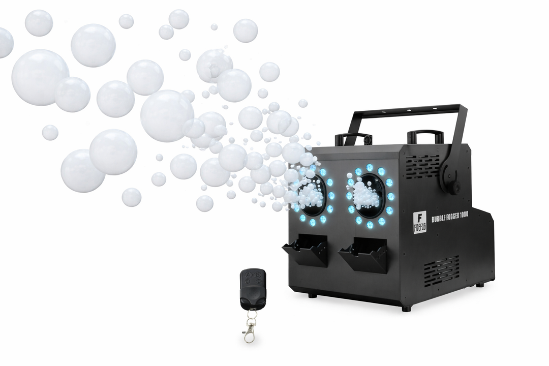 Firefog BUBBLE FOGGER 1000 machine à brouillard et à bulles avec LED RGBW