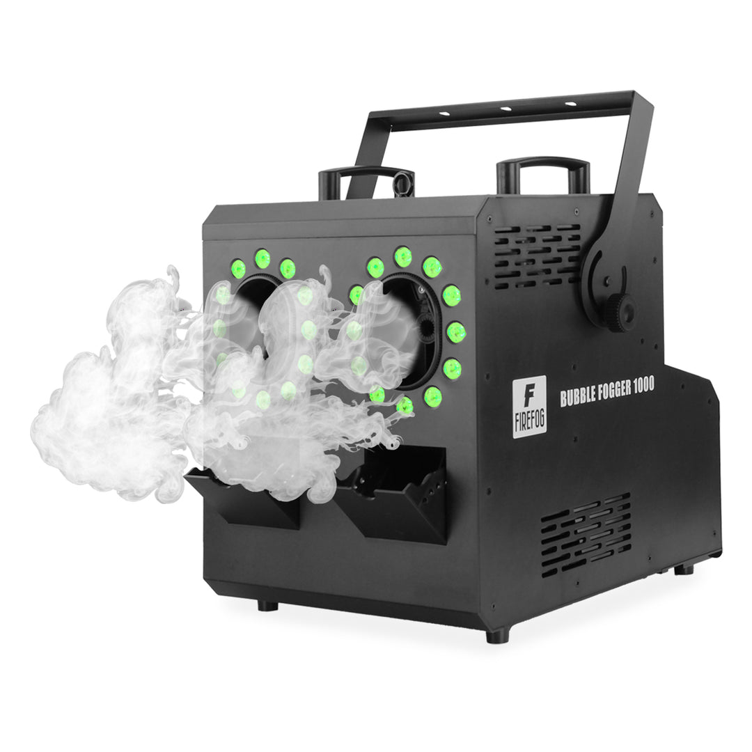 Firefog BUBBLE FOGGER 1000 machine à brouillard et à bulles avec LED RGBW