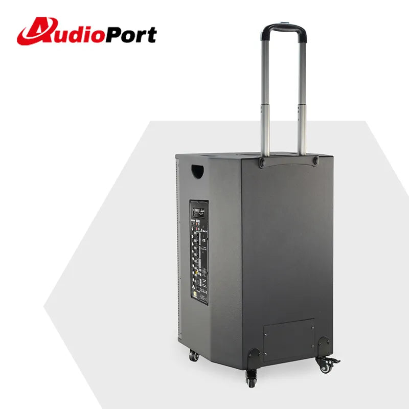 Audioport V15 enceinte active portable de 500 W avec 2 microphones