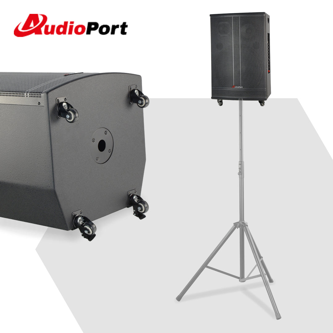 Audioport V15 enceinte active portable de 500 W avec 2 microphones
