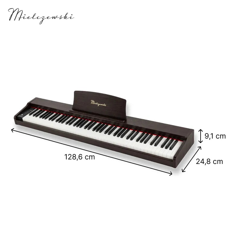 Mielczewski Tiento digitalpiano, brun foncé