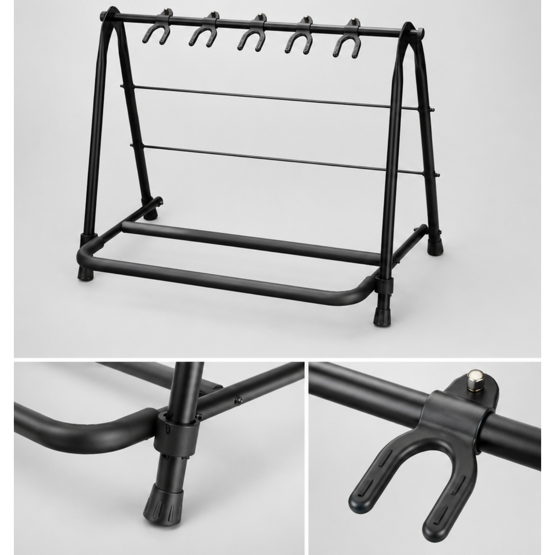 Support de guitare Hardman pour 5 guitares, pliable