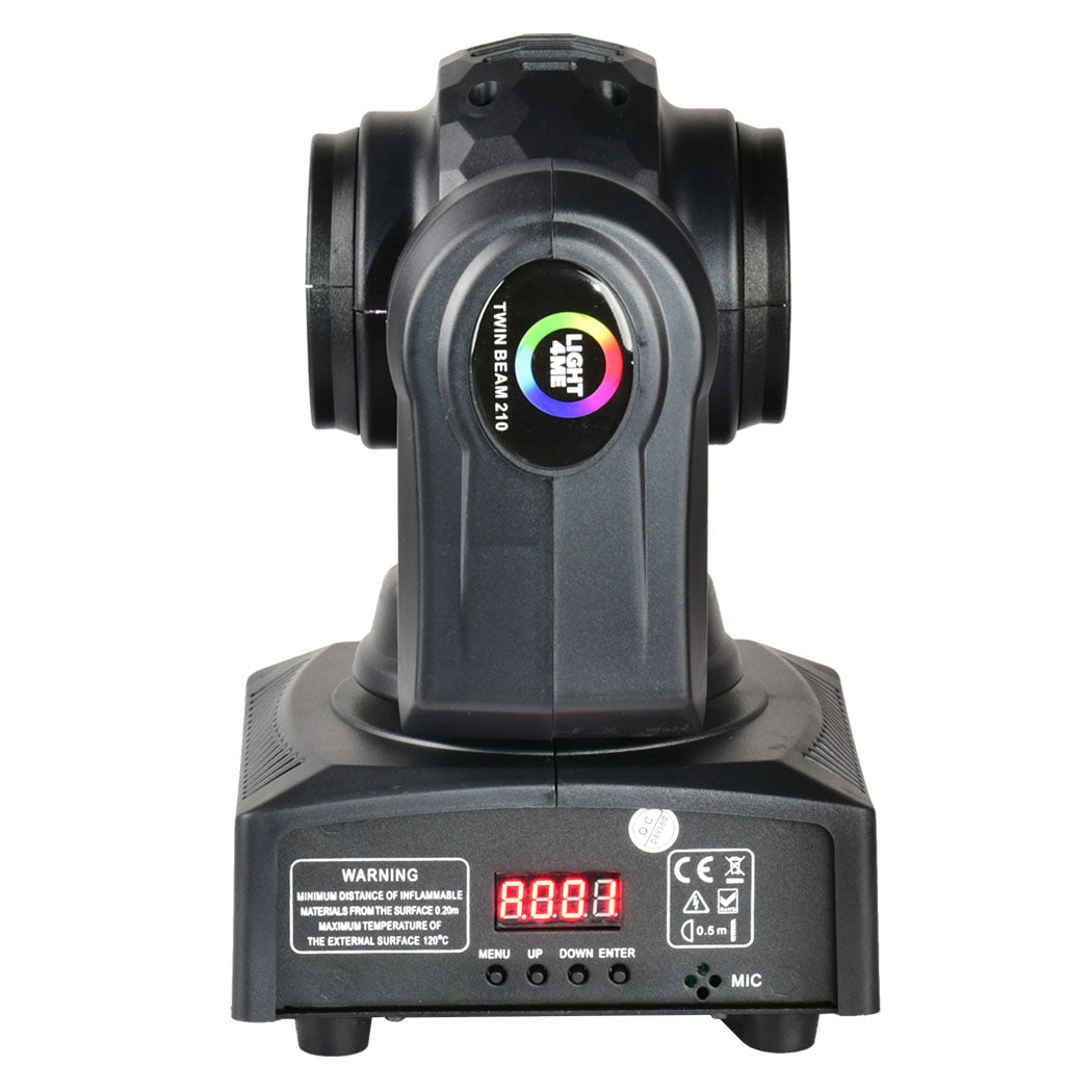 LIGHT4ME TWIN BEAM 210 mini dobbeltsidet LED moving head