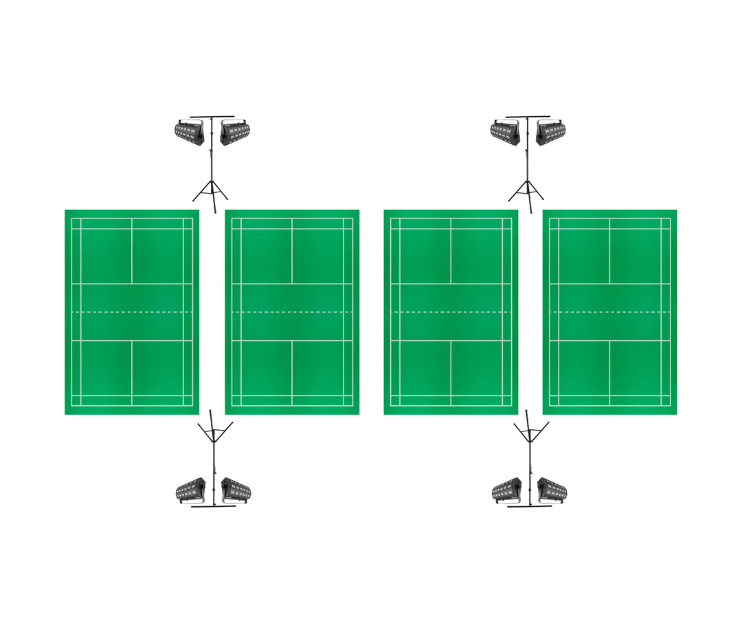 Natminton - pack complet pour 4 terrains
