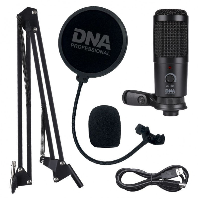 DNA - microphones USB avec bras articulé et filtre anti-pop
