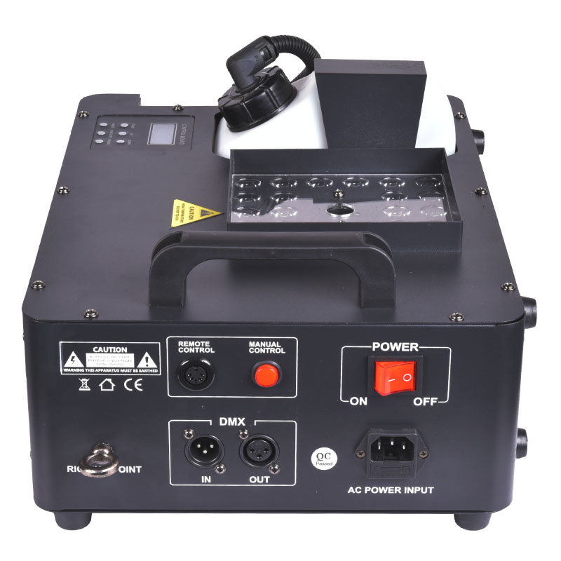 LIGHT4ME JET 2000 vertikal røgmaskine LED + IR fjernbetjening