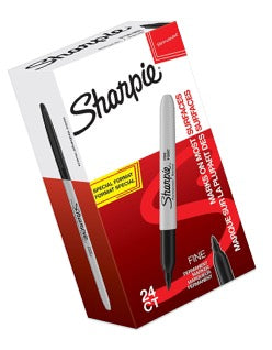 Sharpie Fine 1mm Permanent Marker (Black, 24 pcs.)