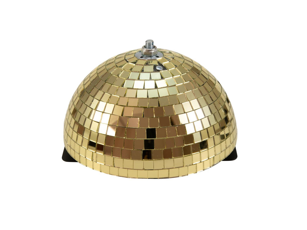 EUROLITE boule à facettes demi-miroir 20cm dorée motorisée
