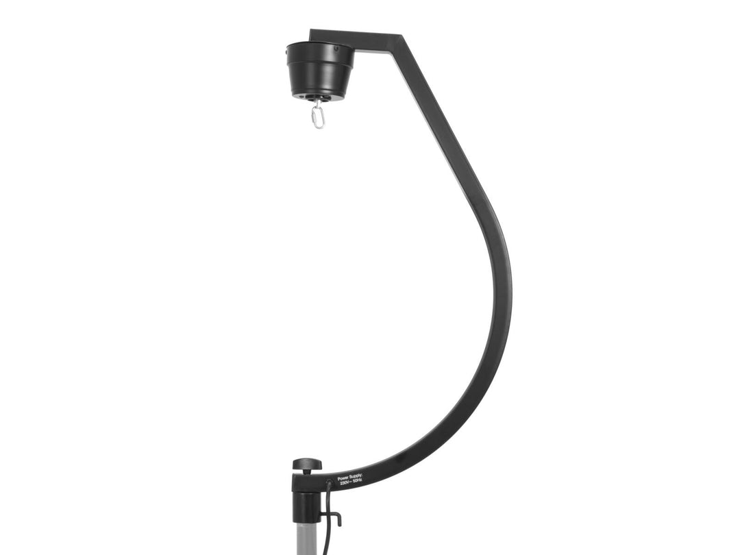 EUROLITE Set boule à facettes 50 cm noire avec support de sol Stage variable + housse noire