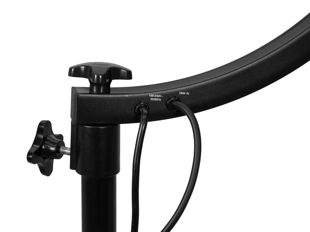 Support EUROLITE Stand Mount PRO avec moteur DMX pour boules à facettes jusqu’à 50cm bk