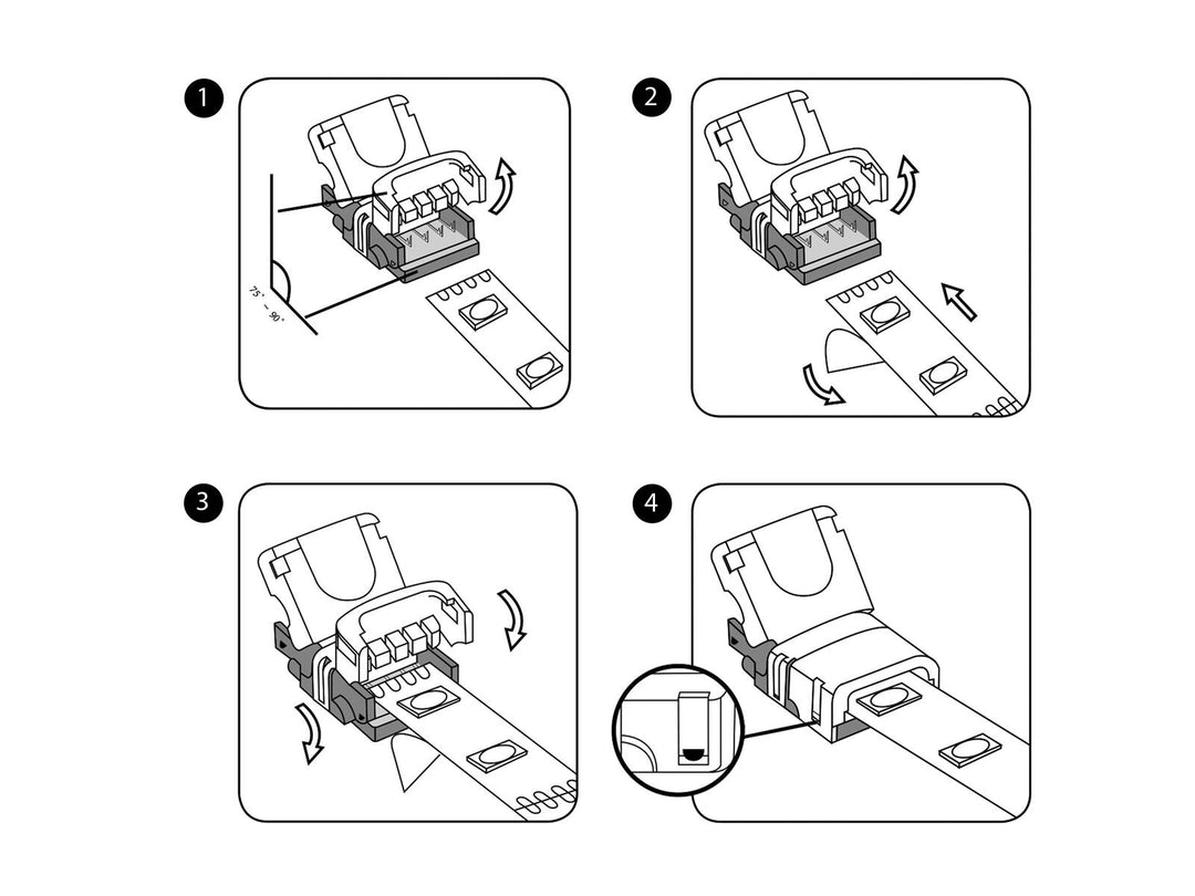 EUROLITE Connecteur flexible pour bande LED 4 broches 10mm