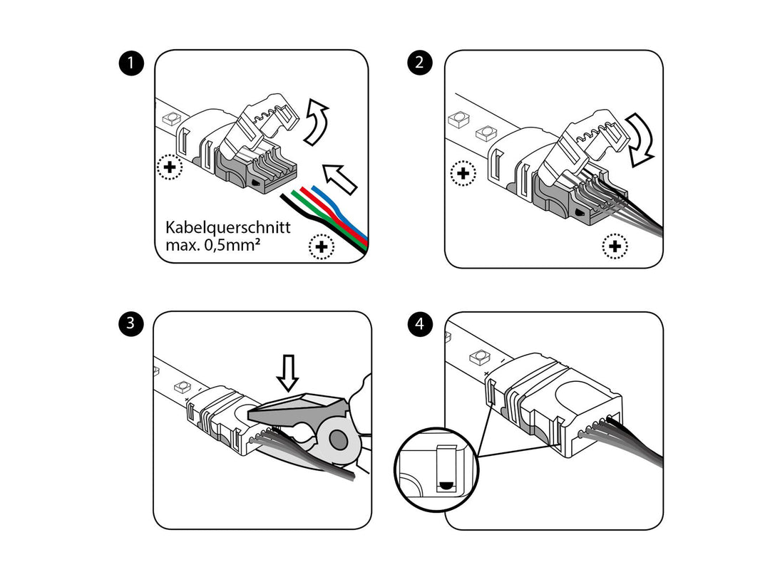 EUROLITE LED Strip connecteur flexible 2 broches 10mm