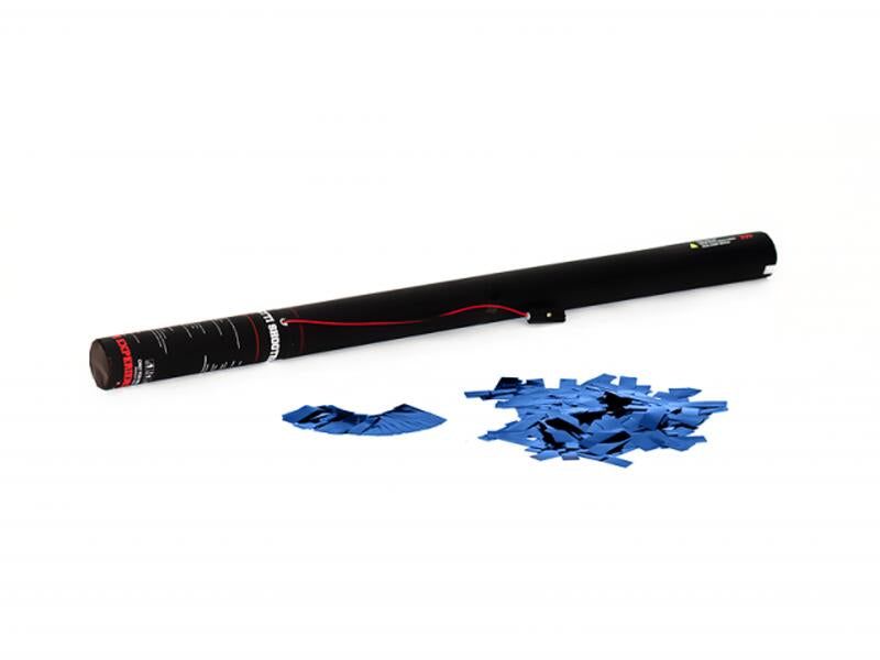 TCM FX Canon à confettis électrique 80cm, bleu métallisé