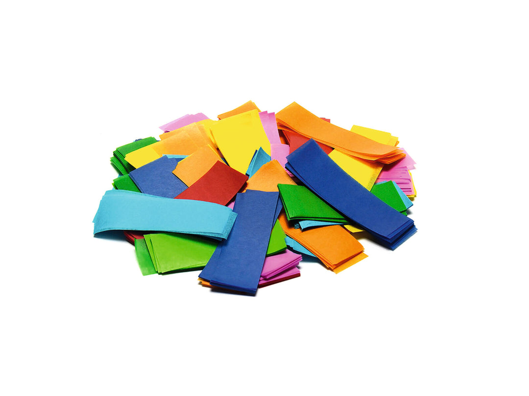 TCM FX Confettis rectangulaires Slowfall 55x18mm, multicolores, 1kg