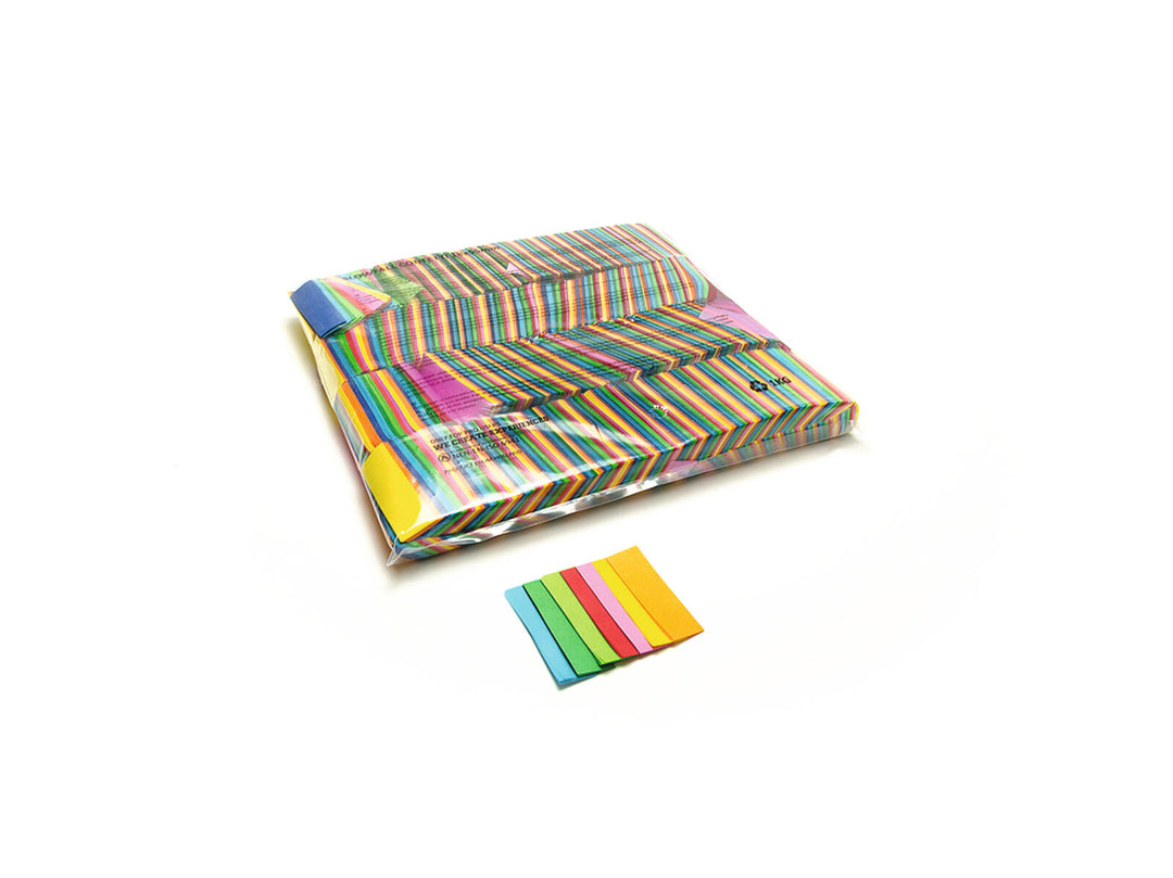 TCM FX Confettis rectangulaires Slowfall 55x18mm, multicolores, 1kg