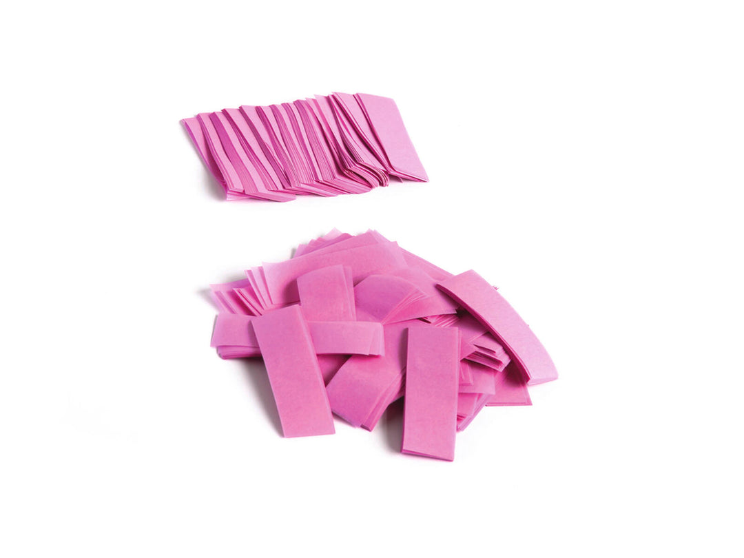 TCM FX Confettis à chute lente rectangulaires 55x18mm, roses, 1kg