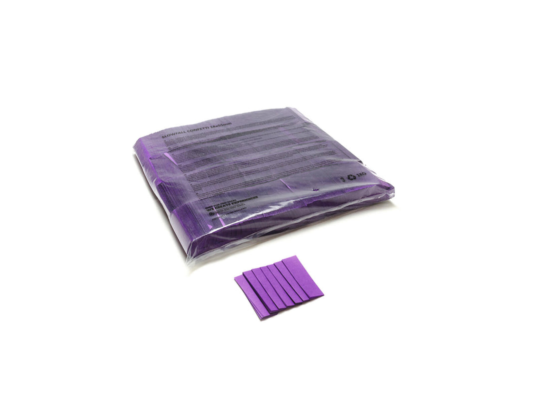 TCM FX Confettis rectangulaires Slowfall 55x18mm, violets, 1kg