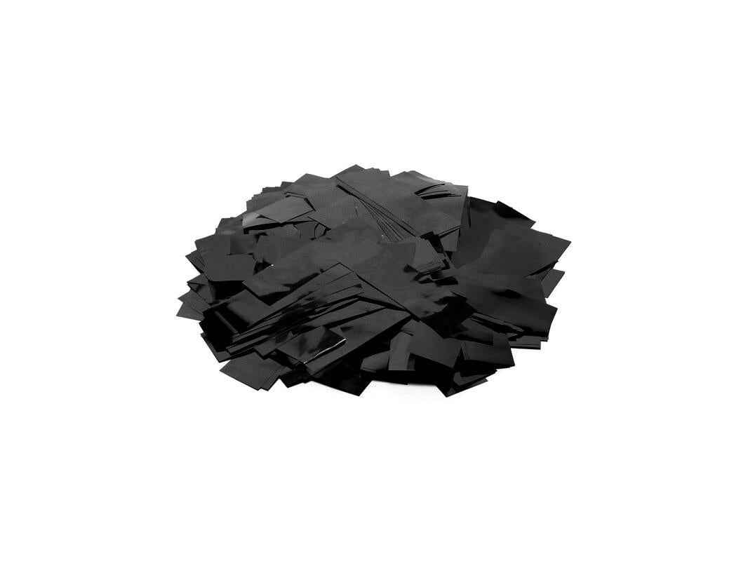 TCM FX Confettis métalliques rectangulaires 55x18mm, noirs, 1kg