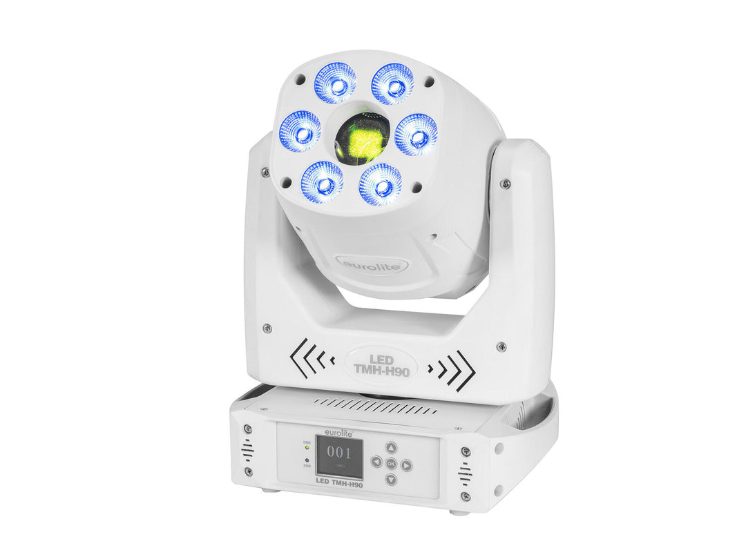 EUROLITE LED TMH-H90 Hybrid Tâtes Mobiles Spot/Wash COB wh