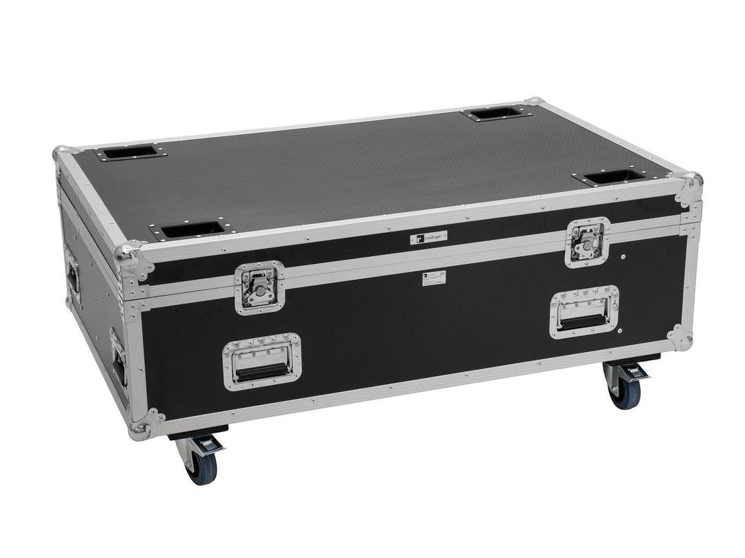 ROADINGER Flightcase PRO 4x LED BAR-8 SWING avec roulettes
