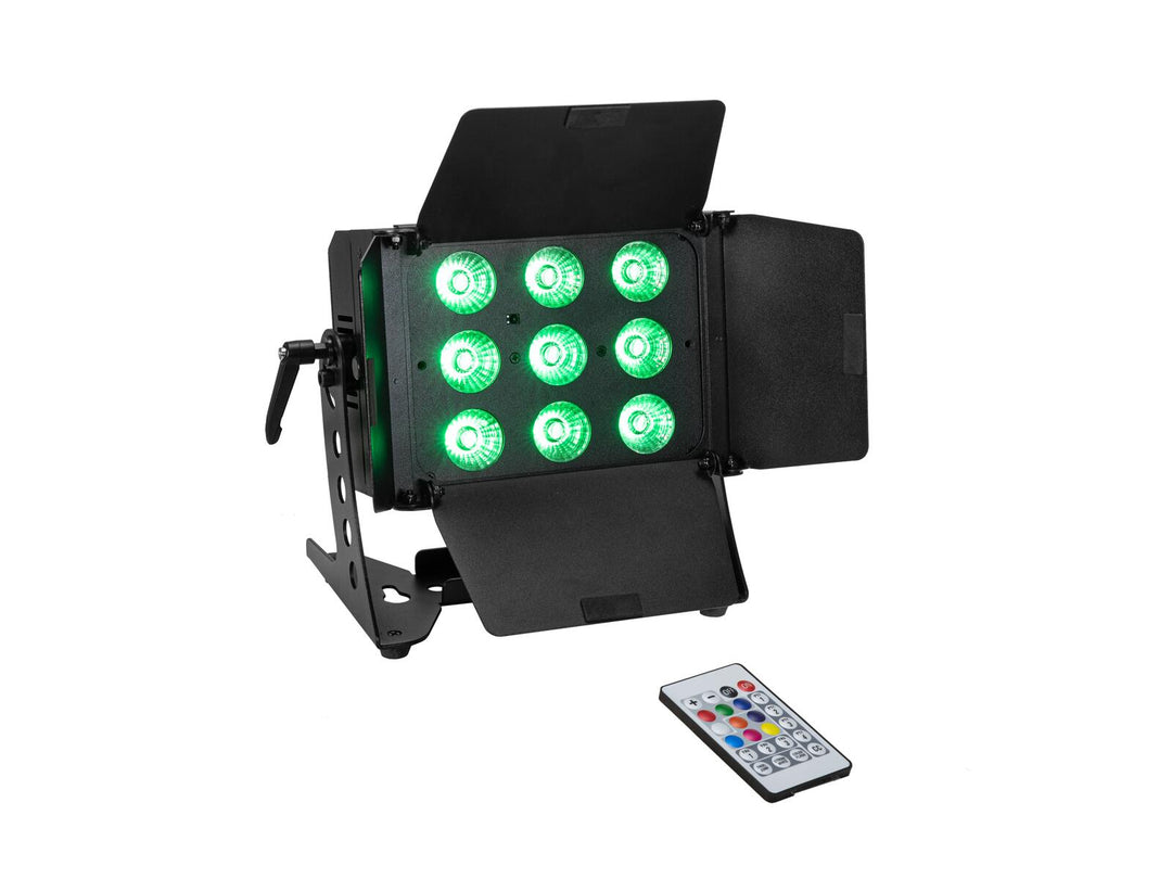 EUROLITE Set 2x LED CLS-9 QCL RGB/WW 9x7W + Étui