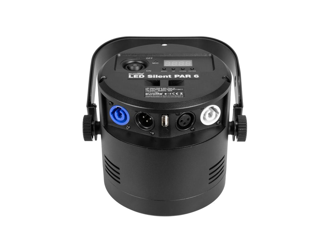 EUROLITE LED Silent Par 6 QCL au sol bk