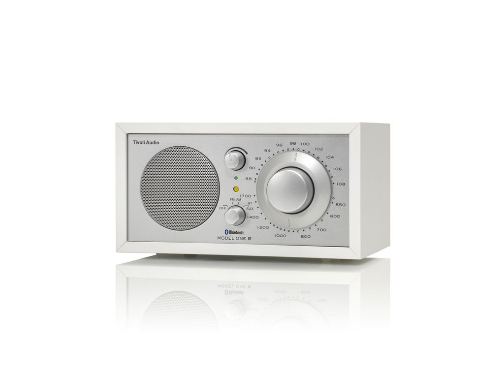 Tivoli Audio Model ONE BT Bluetooth Højtaler (Blanc, Argent)
