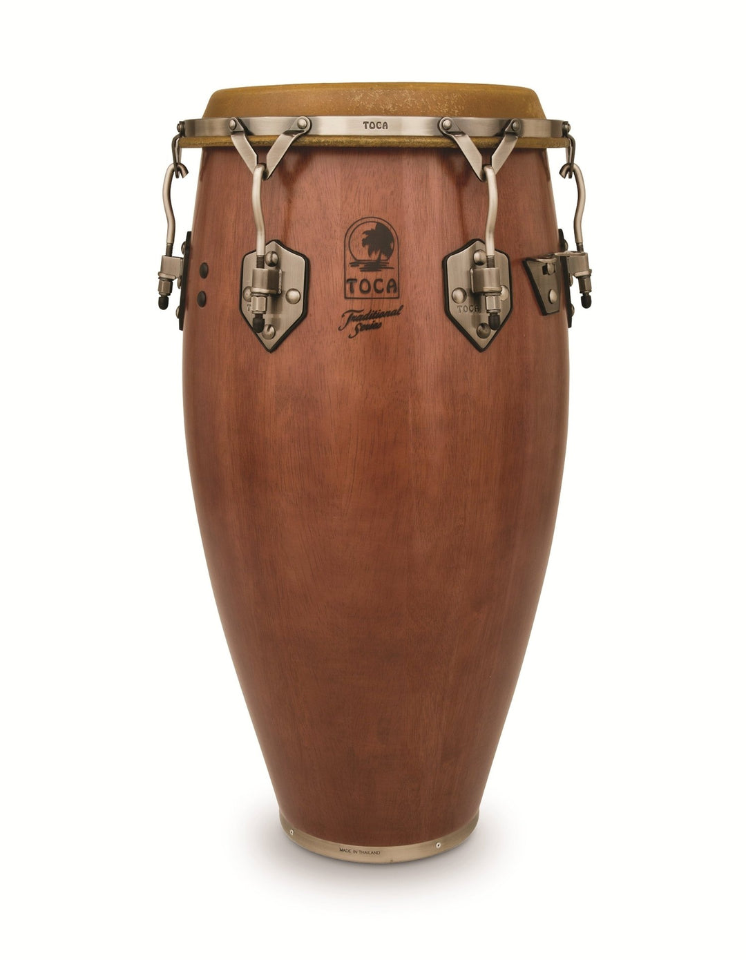 Tumba traditionnelle Toca 12 1/2" 3912-1/2D, Dark noyer / Nickel