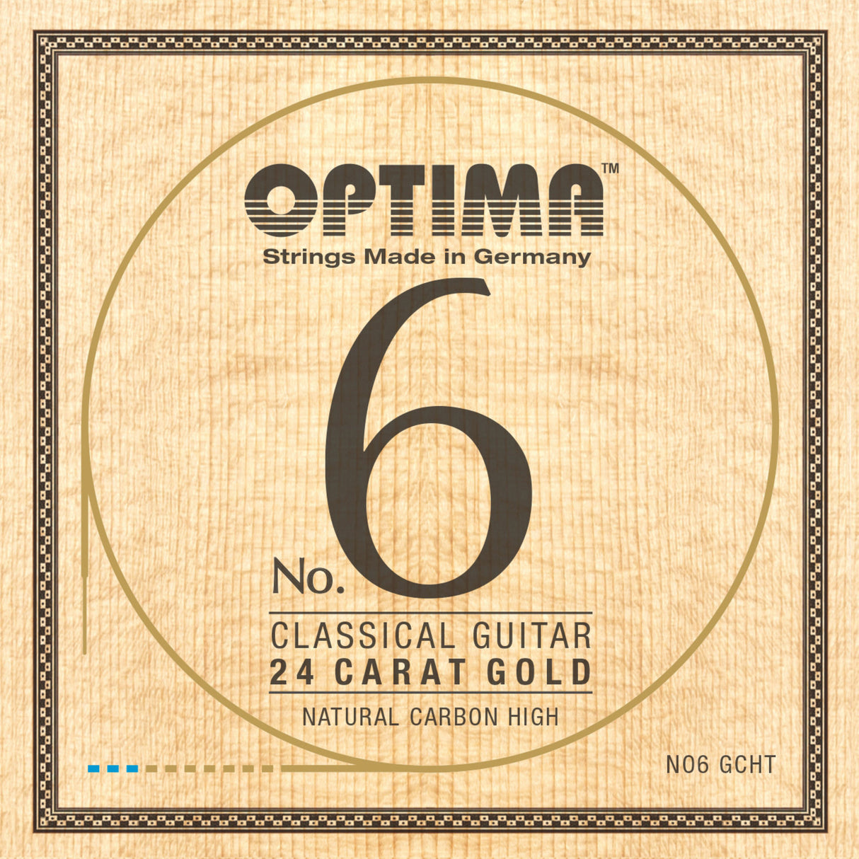 Optima Strings for classic guitar No. 6 24 carat gold - Set Carbon Gold high (NO6.GCHT)