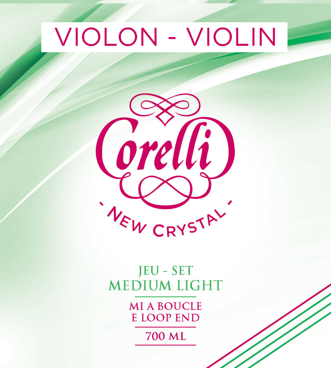 Cordes de violon Corelli New Crystal - A 3/4 (3702M)