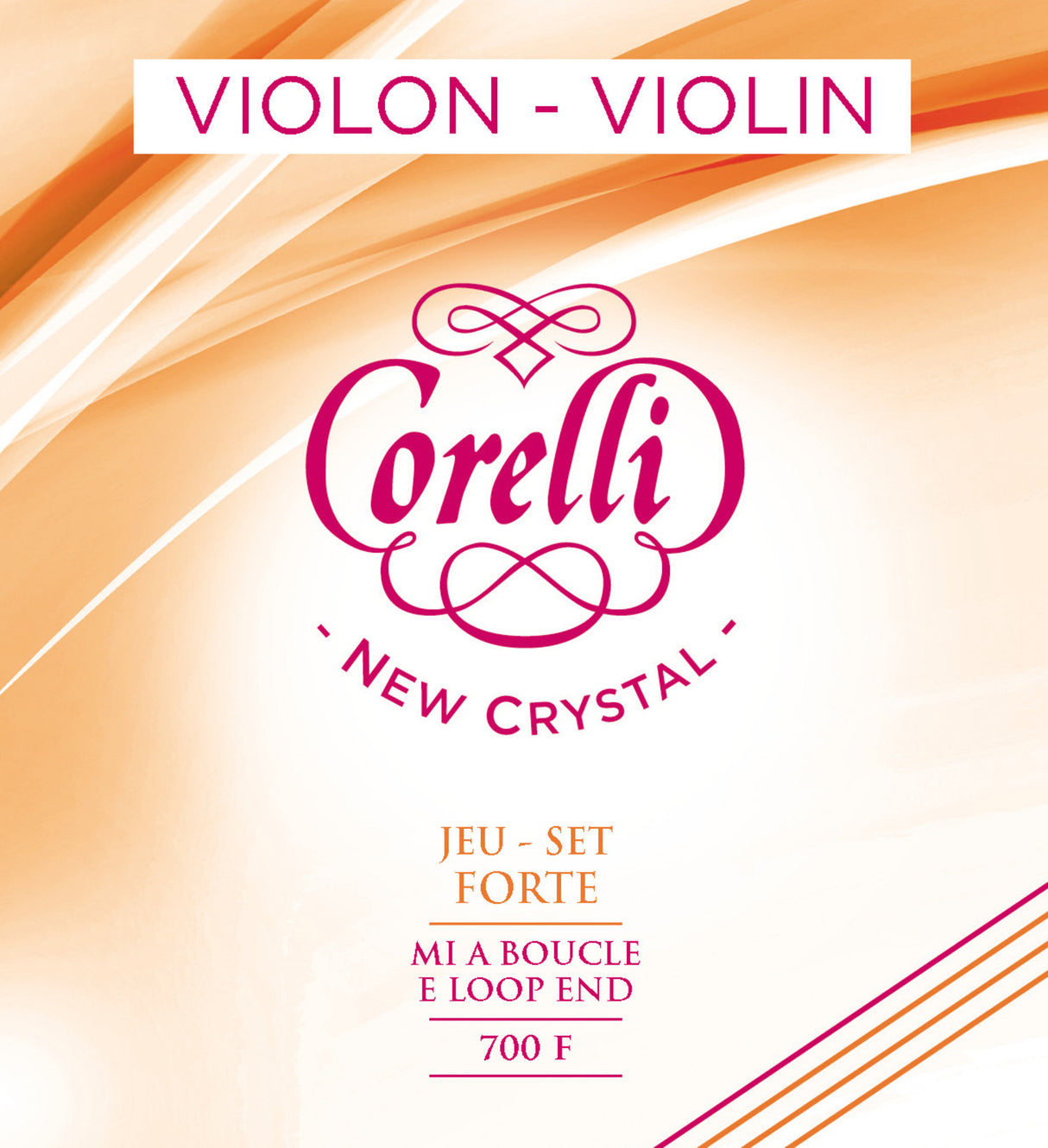 Corelli Violin strings New Crystal - Forte (700F)