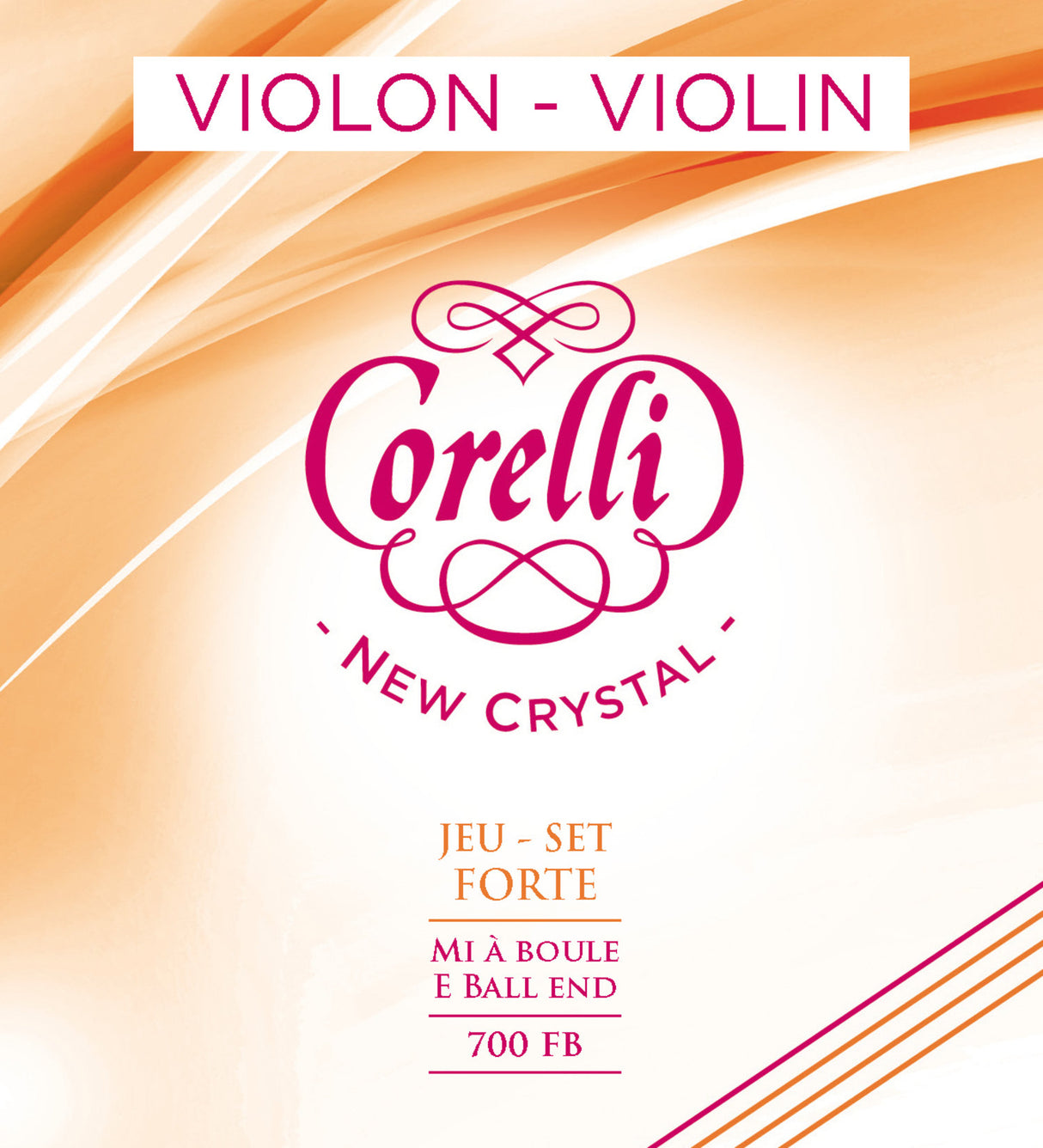 Corelli Violin strings New Crystal - Forte (700FB)