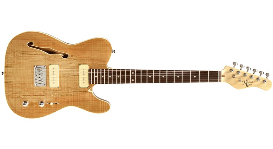 Michael Kelly 59 Thinline guitare électrique semi-hollow, Spalted Maple
