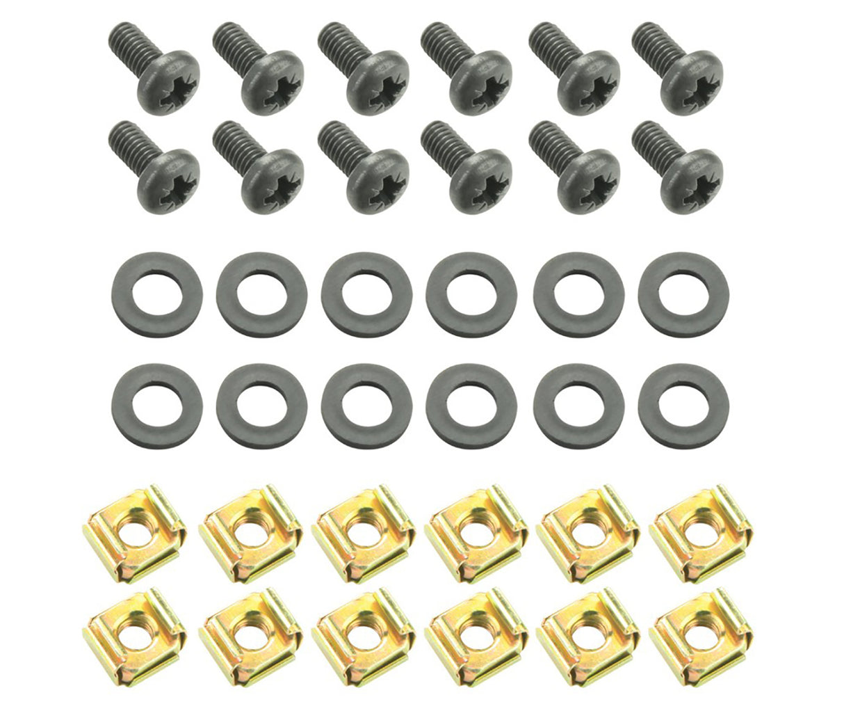 Adam Hall Screws for 19" Rack 12 pcs (12mm)