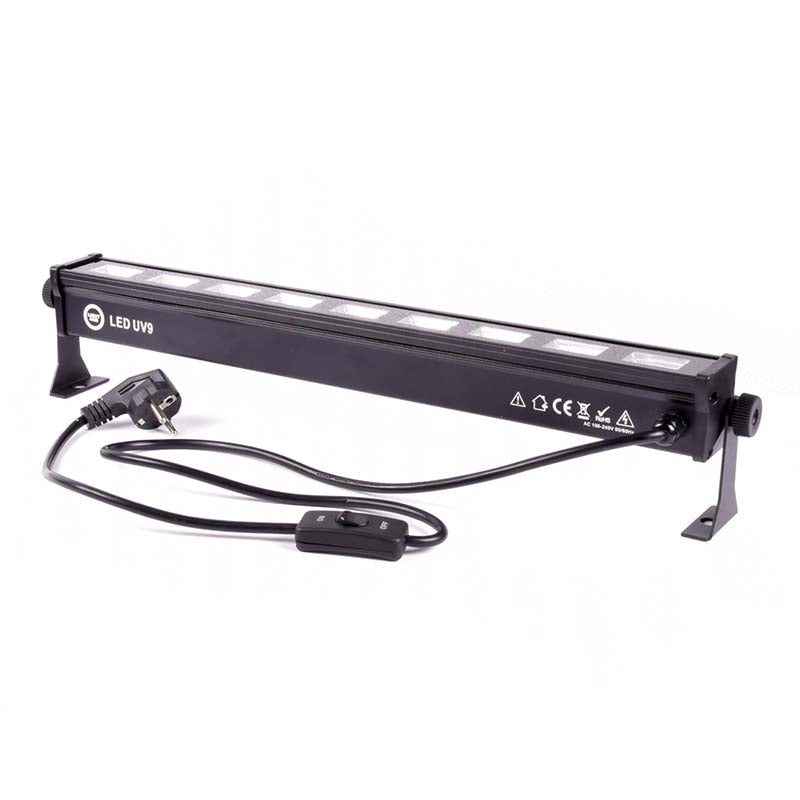 LIGHT4ME LED BAR UV 9 + BLANC décoration lumineuse professionnelle 9x3W