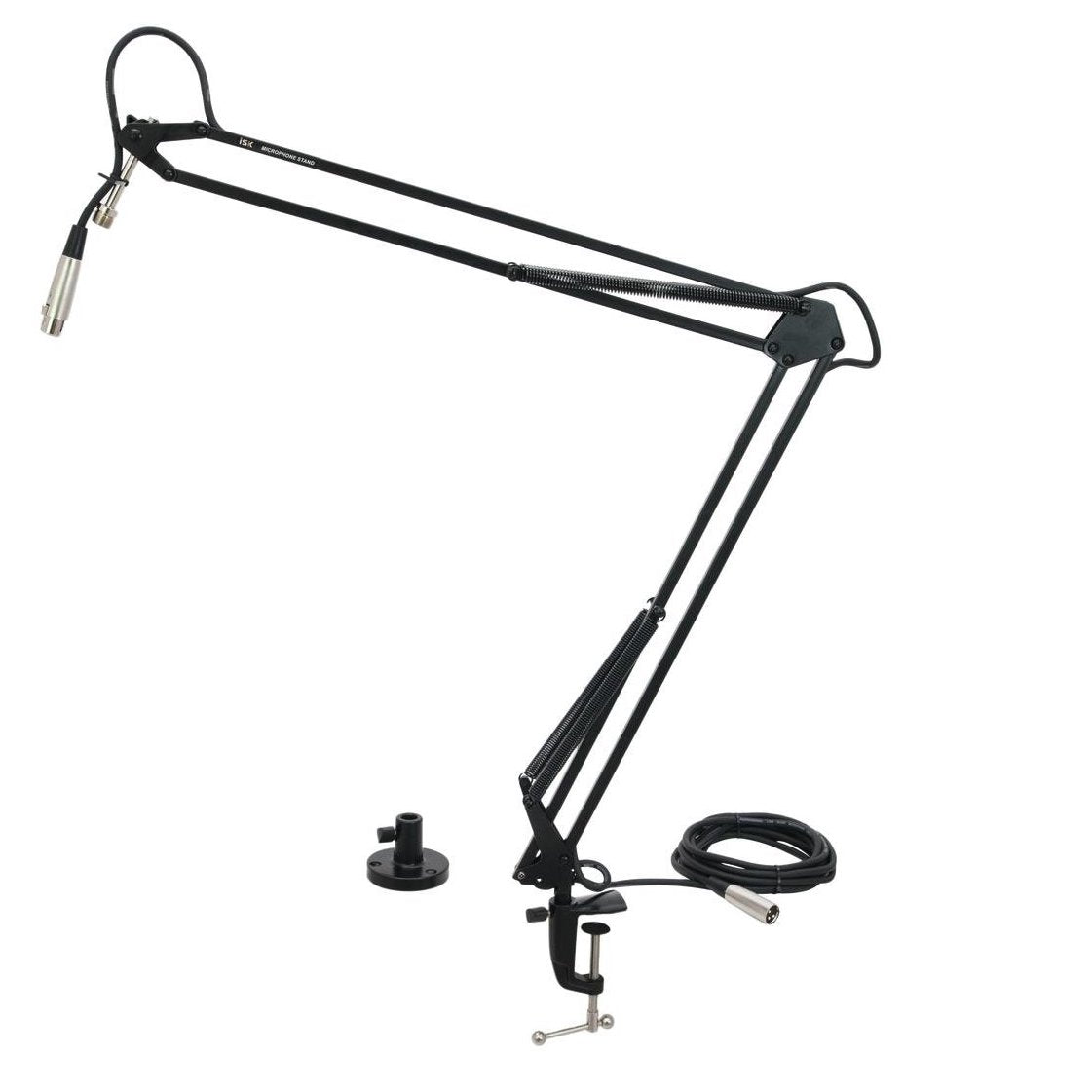Microphone boom for table mounting, black