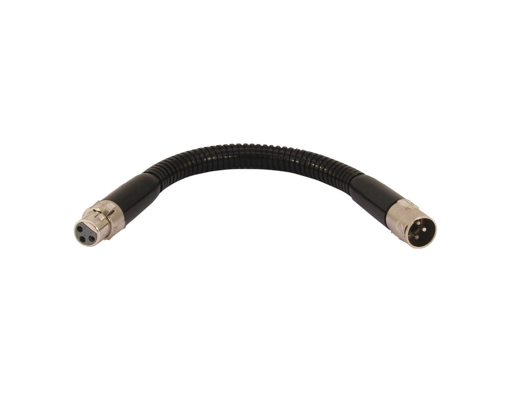 OMNITRONIC col de cygne noir XLR/XLR, 47cm