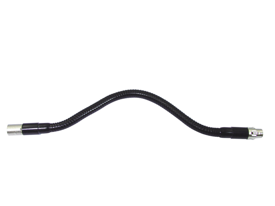 OMNITRONIC col de cygne noir XLR/XLR, 47cm