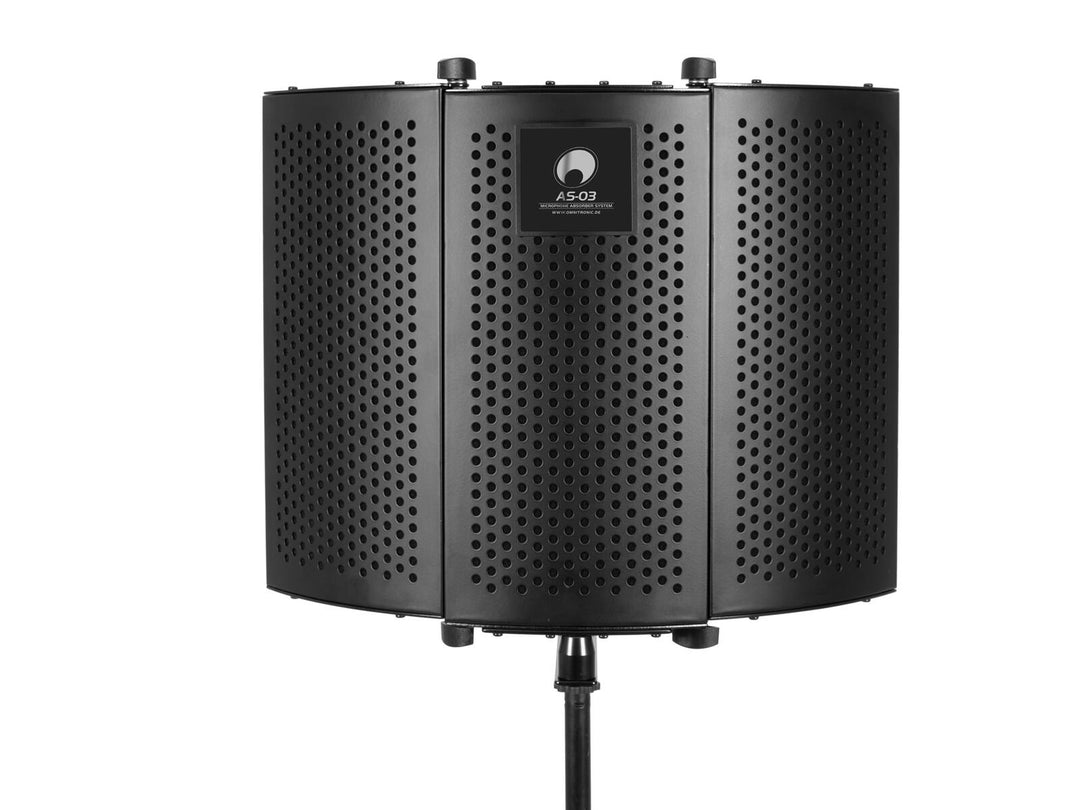OMNITRONIC AS-03 système absorbeur pour microphone, pliable