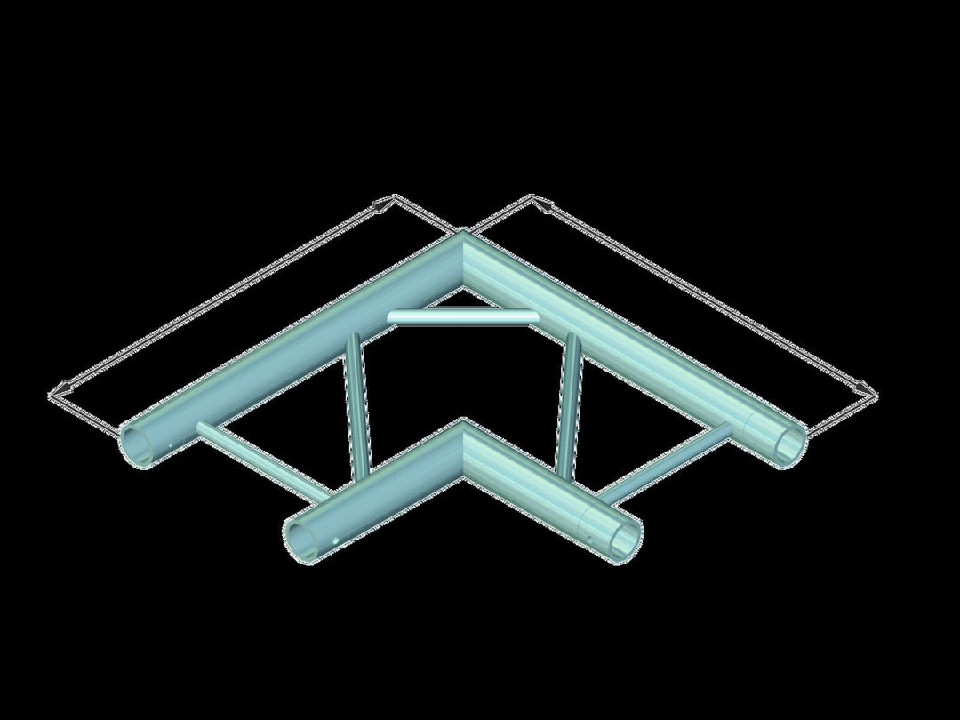 ALUTRUSS BILOCK BQ2-PAC21H angle à 2 voies 90°