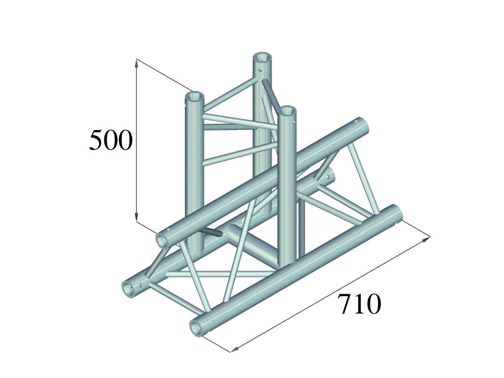 ALUTRUSS TRILOCK 6082AT-35 pièce en T à 3 voies
