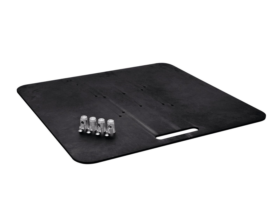 ALUTRUSS Base Plate 80x80 Noir, 28,60kg.