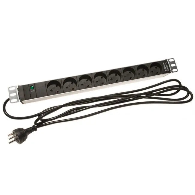 Power Strip w. Ground (DK, 19" Rack)