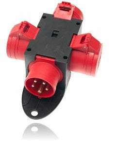 CEE Distributor 16A 1x5P -> 3x5P