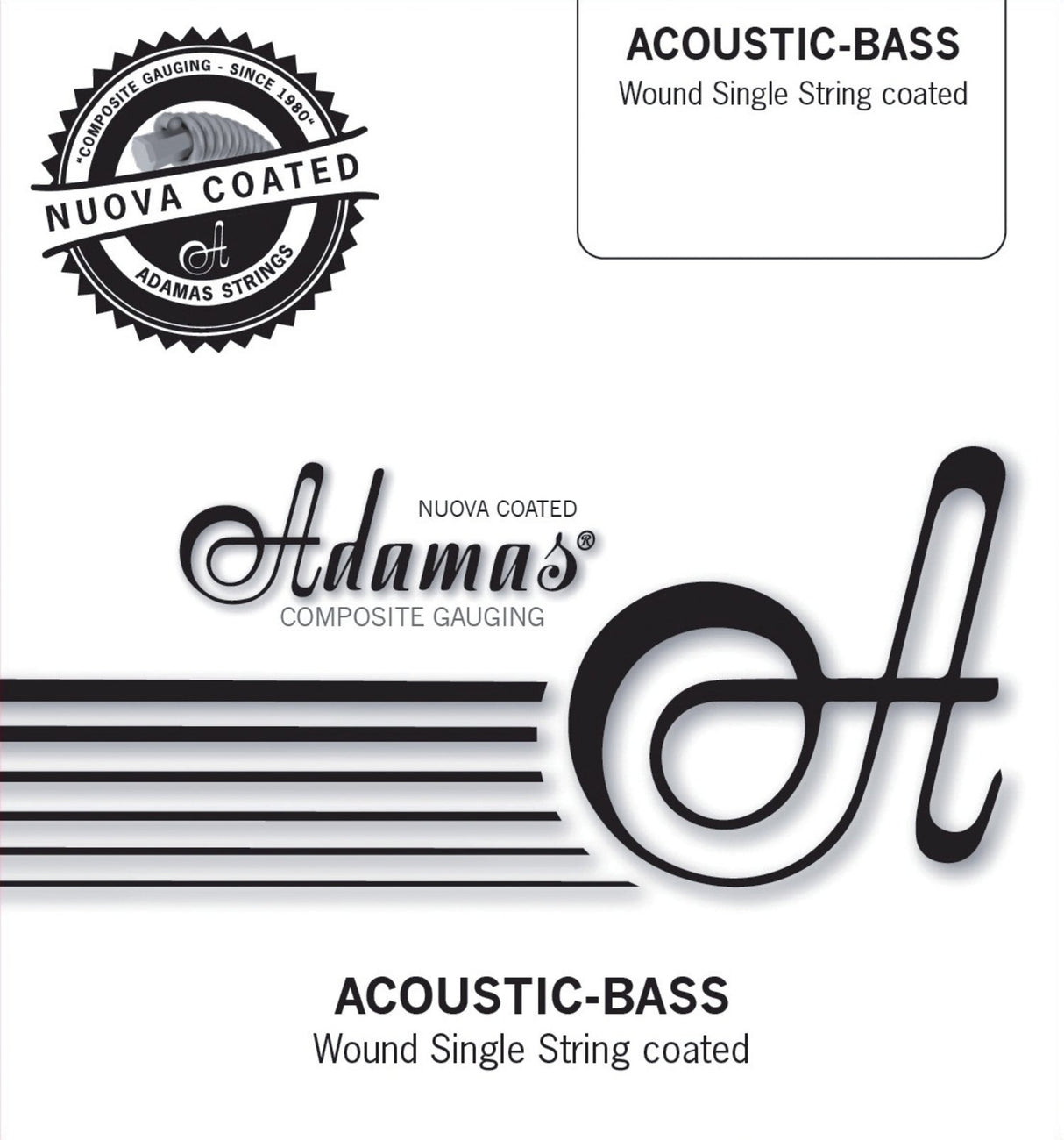 Adamas Single string Nuova coated phosphor bronze - .085in./2,16mm (wound)